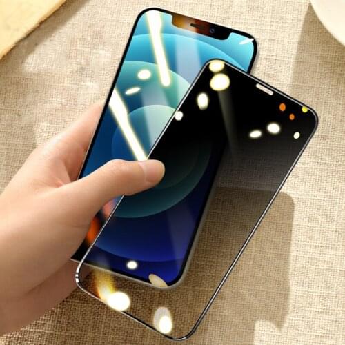 For iPhone 12 Mini Pro Max Privacy Anti Spy Tempered Glass Screen Protectors for IPhone12 11 11Pro XS 6s 7 8 Plus Front Film