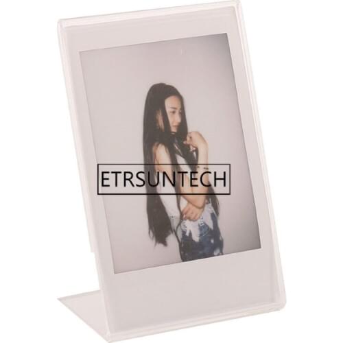 100pcs Acrylic Photo Frame for Mini Instax Film Paper 3 Inch Photo Picture Frame Frames L Crystal Transparent