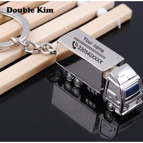 Creative Car KeyChain Customized Antilost Key Chain Small Chic Keyring for Men Women DIY Engrave Name Customized Lettering