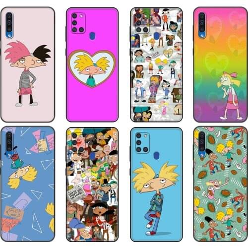 Black tpu Case For Samsung Galaxy A50 50S A30S A10 A01 A11 A21S A31 A41 A51 A71 M21 M30S S10 LITE Cover Hey Arnold Special