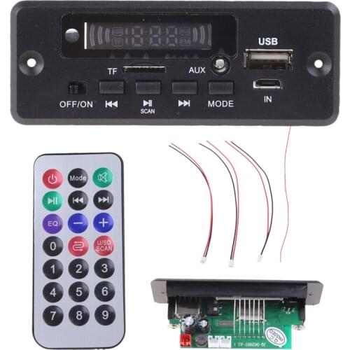 DC12V Digital Bluetooth MP3 Decode Board with 2*3W Amplifier Mini USB Aux Audio