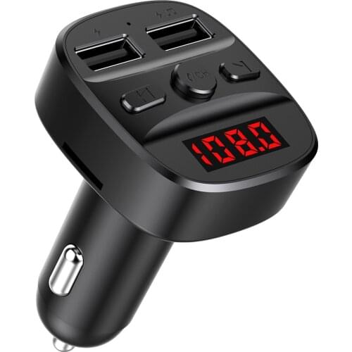 Car Bluetooth 5.0 FM Transmitter Wireless Handsfree Audio Auto MP3 Player 2.4A Dual USB Fast Charger Car Accessories