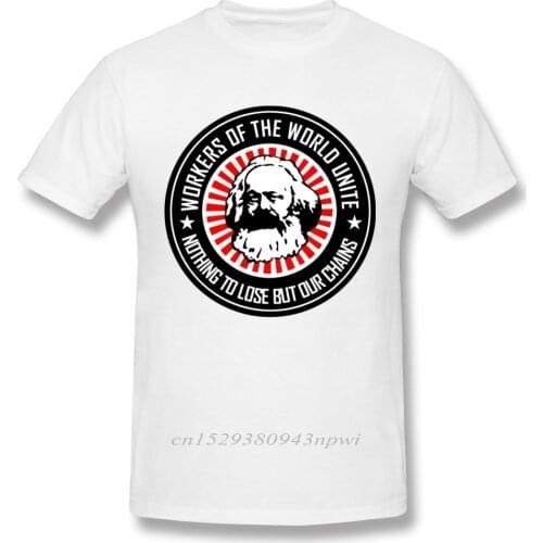 Sociologist Karl Marx T shirt New Design Homme Tee Shirt Men Cotton Big Size Camiseta Christmas Gift Tshirt Cotton Fabric