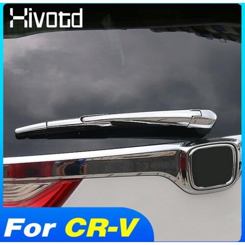 Hivotd Chrome External Rear Mirror Wiper Cover Shield Rain Trim Sticker Car Styling Accessories For Honda CR-V CRV 2017-2021