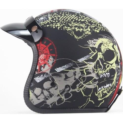 Four seasons retro helmet personality classic helmet electric car 3 / 4 half helmet ocean cruising pedal helmet male