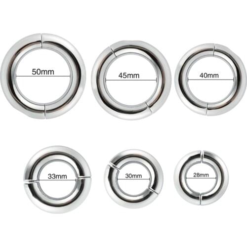 Stainless Steel Heavy Penis Ring Cock Ring EJaculation Delay Sex Toys For Adult Men Male Cockring