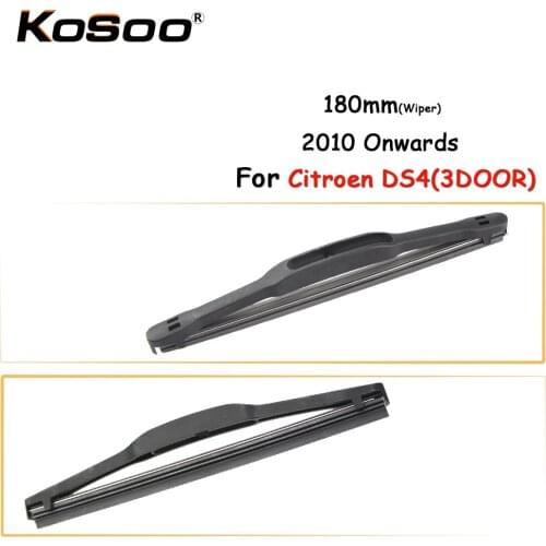 KOSOO Auto Rear Car Wiper Blade For Citroen DS4(3Door),180mm 2010- Rear Window Windshield Wiper Blades Arm,Car Accessories