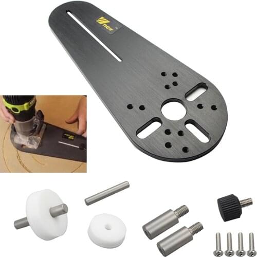 Circle Cutting Jig for Bosch Makita Electric Hand Trimmer Wood Router Circle Milling Groove DIY Tools Woodworking Milling