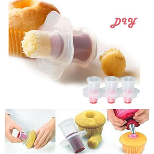 Kitchen Cupcake Muffin Cake Divider Model Pastry Corer Plunger Cutter Decorating