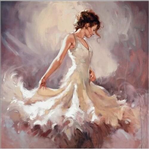 Fiesta Cross Stitch Kits Fashion Girl 14CT Unprinted 11CT Print Crafts For Embroidered Handmade Art Counted Set Wall Home Decor