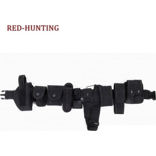 New Tactical Waist Belt Multifunctional Duty Belt Army Polices Guard Utility Kit Set Handcuffs Pouch Flashlight Case Gun Holster