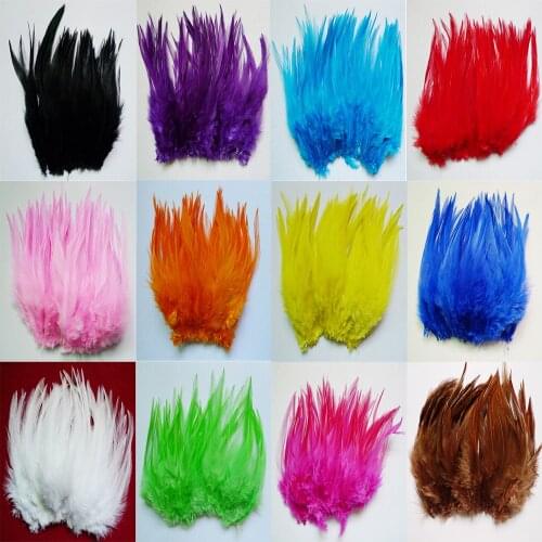 High quality 50pcs pheasant feather, 4-6 "/ 10-15cm, natural Chicken plumes dyed feathers for Crafts DIY jewelry accessories