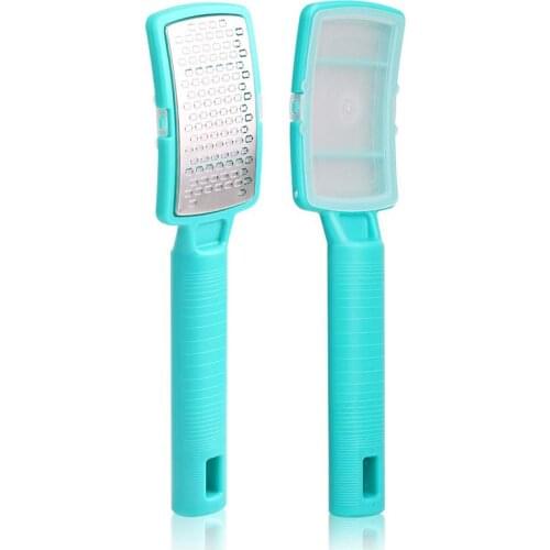 1pc Foot File For The Feet Pedicure Rasp Remover With Storage case Luxury Stainless Steel Scrub Manicure Nail Tools