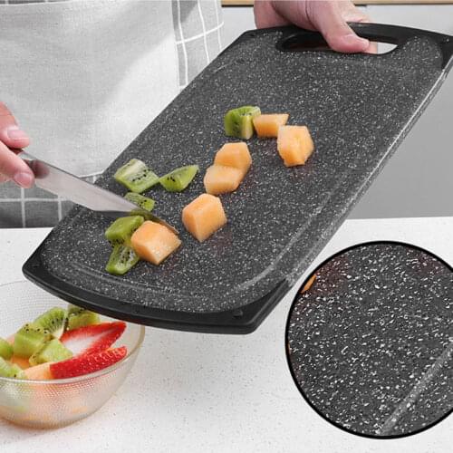 Plastic Kitchen Chopping Board Anti-bacterial Cutting Board Chopping Block Imitation Marble Fruit Vegetable Meat Tools
