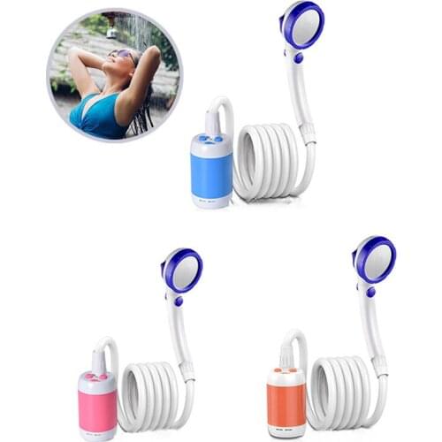 Outdoor portable Electric shower Rechargeable Handheld Shower Nozzles Kit Camping Bathing electric shower in field dormitory