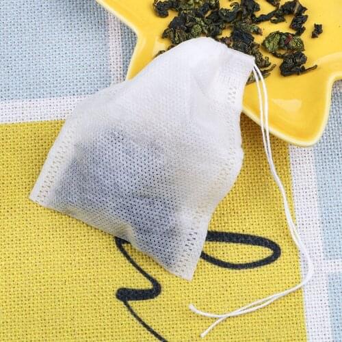 NICEYARD Empty Scented Tea Bags With String Heal Seal Filter Paper for Herb Loose Tea 7 x 9CM Teabags 100Pcs/Lot