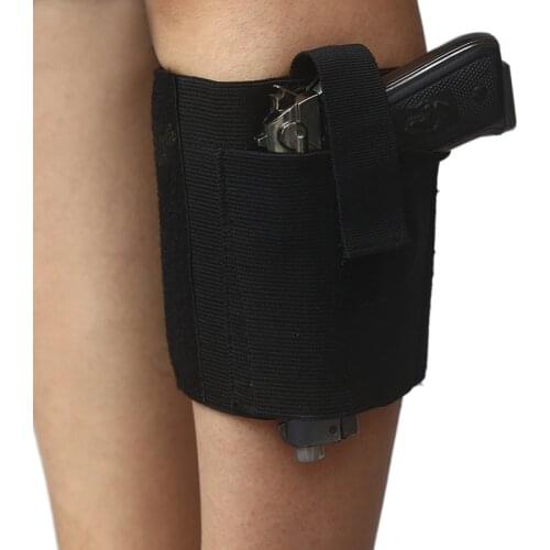 Concealed Carry Ankle Holster Breathable Leg Gun Case Fit Glock42 43 36 26 Ruger LC9 LCP Gun Holster for Medium Small Pistols