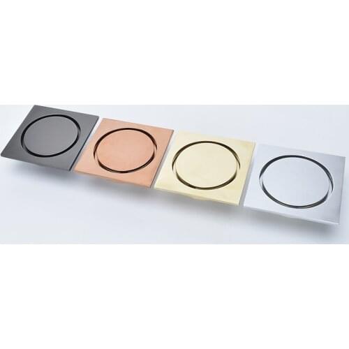 Floor Drains Brass Square Shower Floor Drains Tile Insert Drain Channel Kitchen Waste Kitchen Bathroom Accessories