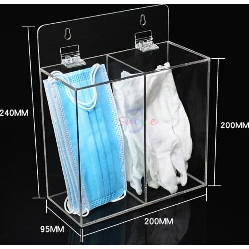 Dental Household Desktop Storage Box Dustproof Organize Box Acrylic Clear Tissue Box Disposable Paper Scarf Box