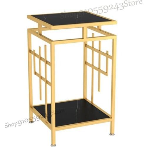 Light Luxury Modern Sofa Side Table Nordic Italian Rock Bedside Table Modern Minimalist Small Coffee Table Living Room Home Corn