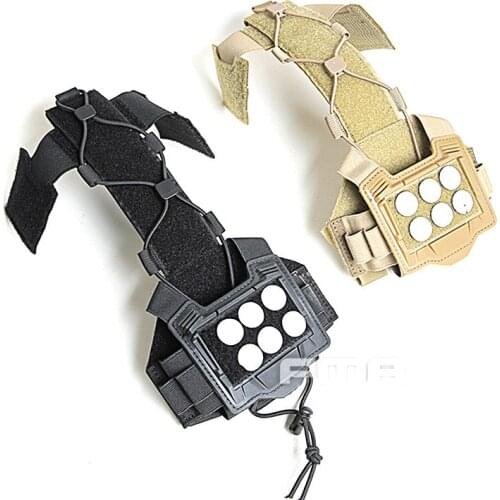 TB1368 BK/DE New FMA Tactical Universal helmet cover Multifunctional Battery Holder Helmet Balanced Bag Pouch