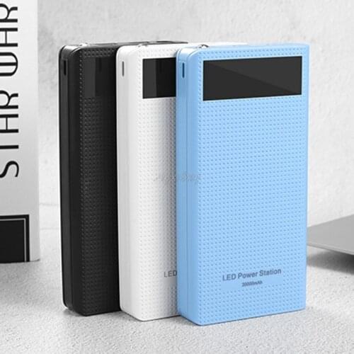 Type C Dual USB QC3.0 7x 18650 Battery DIY Power Bank Box Charger For Cell Phone Whosale&Dropship