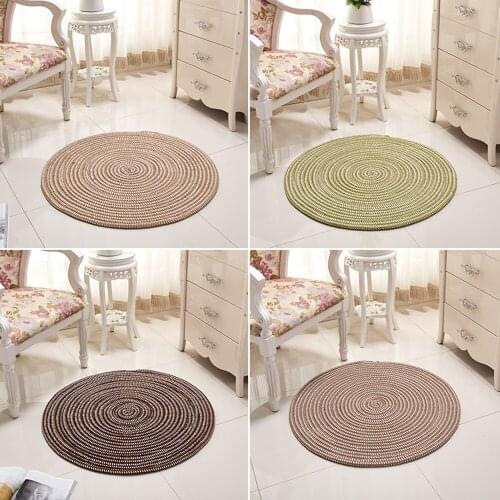 Woven Round Carpets for living room bedroom Decor Rugs Computer Chair Floor Mat Child Room Play Tent Area Rug Home tatami Carpet