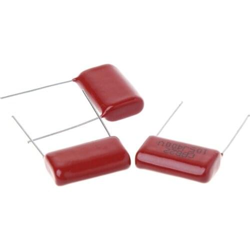 M4YC 10Pcs CBB22 105J 400V Metallized Film Capacitors 1UF P20mm Thin Film Capacitors