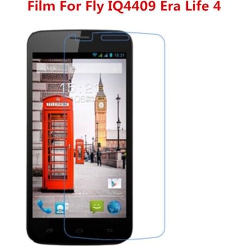 1/2/5/10 Pcs Ultra Thin Clear HD LCD Screen Protector Film With Cleaning Cloth Film For Fly IQ4409 Era Life 4