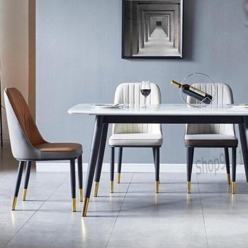 Nordic Light Luxury Dining Chair Household Modern Simple Stool Back Ins Net Red Lazy Desk Iron Art Make Up Chair