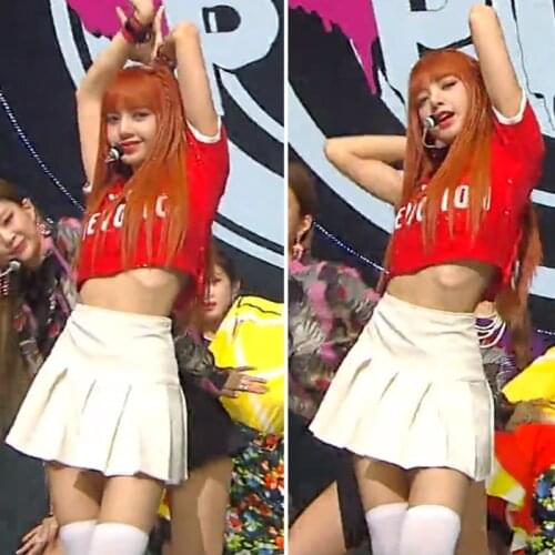 Girls Group Performance Suit Red Short Sleeve Sequin Tops White Skirt Nightclub Female Singer Gogo Dancer Rave Outfits DWY6117