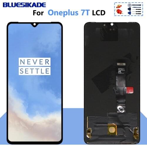 6.55" AMOLED For One Plus 7T LCD Display Touch Screen Digitizer For OnePlus 7T LCD HD1901 1903 1900 Assembly Replacement Parts