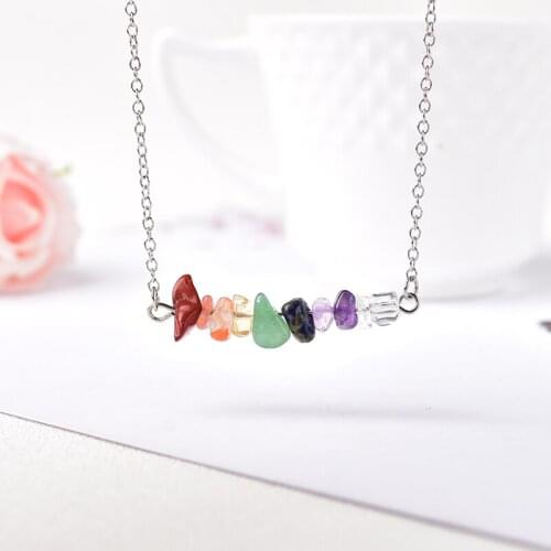 1PC Natural Crystal Quartz Pendant Necklace for Women Healing Stone Crystal Necklaces Pendants Reiki Mineral Jewelry Gift