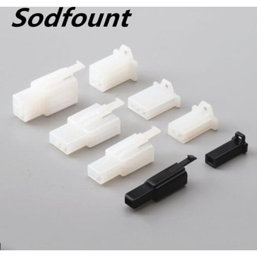 100 set 2.8mm automotive connector electric motorcycle connector 1P 2P 3P 4P 6P 9P 12P male and female butt plug 0.2-0.75mm2