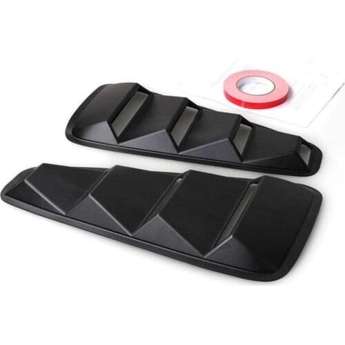 2pcs/set Car Rear Window Quarter Side Vent Louvers Scoop Cover Trim Sticker For Ford Mustang 2005-2014 Car-styling ABS