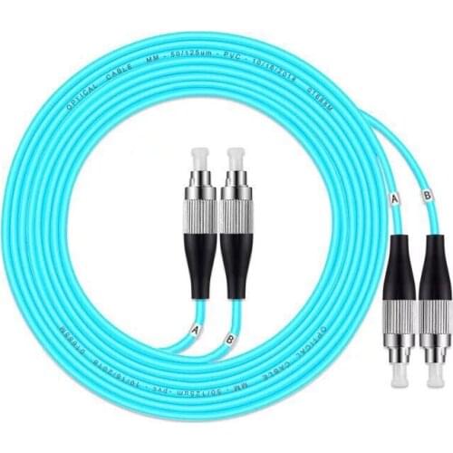 5PCS/lot FC/UPC-FC/UPC Fiber Optic Patch Cord MultiMode OM3 Optical Cable MM Multimode Duplex Fiber Optic Jumper Patch Cord FTTH