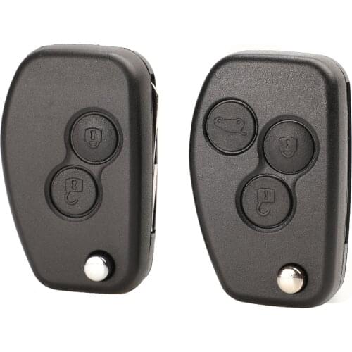 Jingyuqin 2 Button Remote Key Shell Case Cover Fob For Renault Dacia Modus Logan Clio Espace Nissan Car Alarm Housing