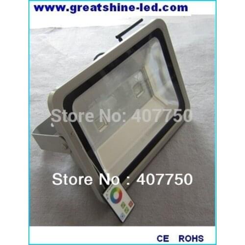 Ce&rohs RF wireless control rgb 150w led flood light control range 100m used for stadiums and sport centres