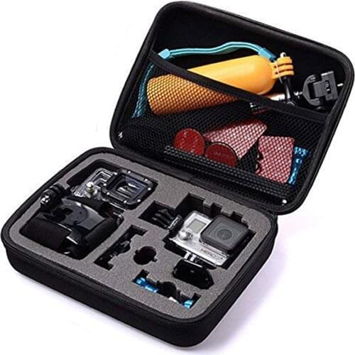 Action Camera Carrying Case Protective Bag with Gopro Hero AKASO ek7000 Brave 4 6 APEMA Campark Crosstour 4k VanTop Dragon