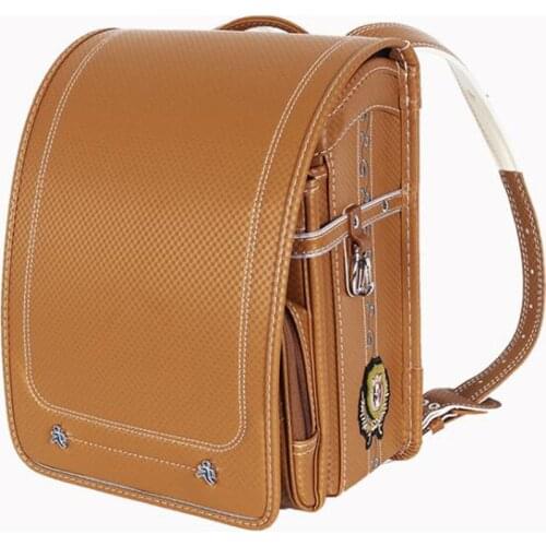 Child School Bags for boy Randoseru badge Backpack Children Japanese Style Student Backpacks Kids Primary Grades 1-3 school bag