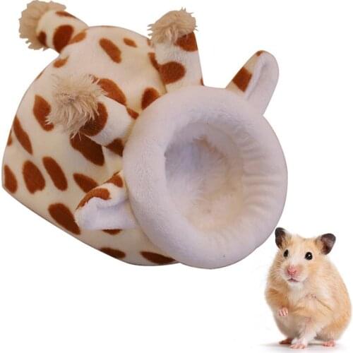 Pet New Cage For Hamster Accessories Pet Bed Mouse Cotton House Small Animal Nest Winter Warm For Rodent/Guinea Pig/Rat/Hedgehog