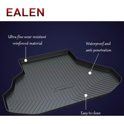 EALEN For Honda Elysion Odyssey Crosstour Vezel Greiz Jade Accord Hybrid 2008-2018 Anti-slip mat Styling 1Set Car rear trunk mat