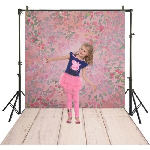 Traditional Studio Backdrop Painting Rustic Flowers Photography Polyester Cloth Back Drops Baby Child Portrait Booth Backgrounds