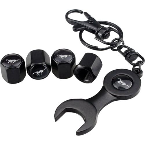 Car Styling Wheel Tire Valve Caps Valve Cover Sticker For Mustang Logo For Focus3 GT500 Shelby Roush Mondeo Everest Kuga Everest