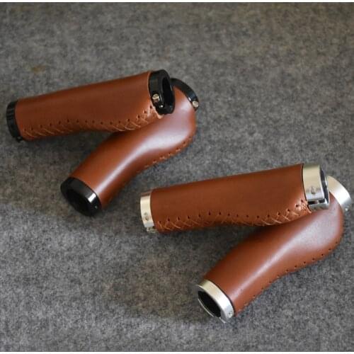 Mountain Bike Leather Grips Leisure Bicycle Meat Ball Grip Dead Fly Bicycle Grip Leather Grip Cover Folding Bicycle Handlebar