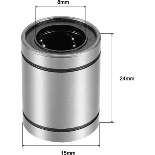 LM8UU Linear Bushing 8mm CNC Linear Bearings for Rods Liner Rail Linear Shaft parts