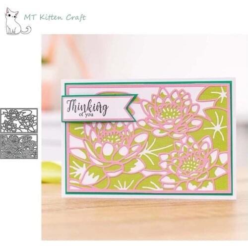 MT Craft Metal Cutting Dies Multi-layer lotus frame Scrapbook Photo Album Decorative Embossing Paper Cards Making Crafts Die Cut