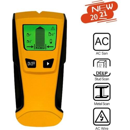 5 In 1 Wall Detector Metal Detector Find Metal Wood Studs AC Voltage Live Wire Detect Wall Scanner Electric Box Finder Gadgets