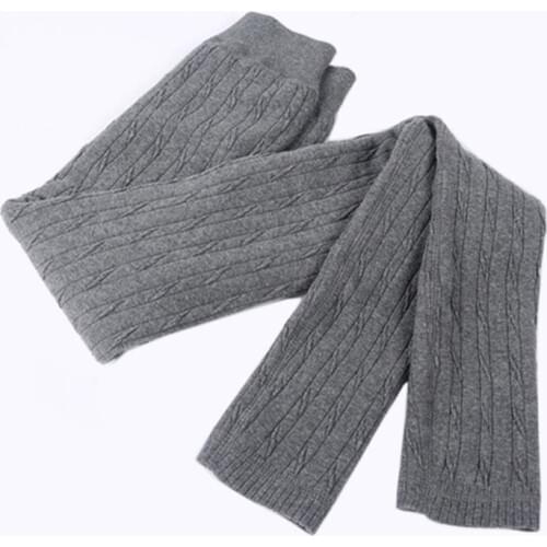 Solid color Knitted Pants women 2019 Autumn new fashion Thin Leggings Nine colors High waist Pants women