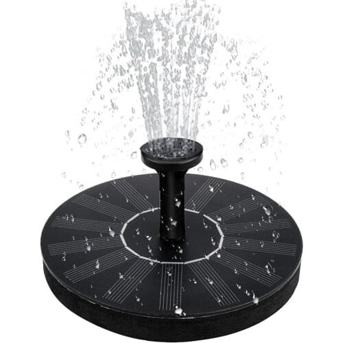 Floating Solar Fountain Garden Waterfall Fountain Pool Pond Bird Bath Solar Panel Powered Fountain Water Pump Garden Decoration